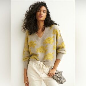 Anthropologie Lucila V-Neck Sweater